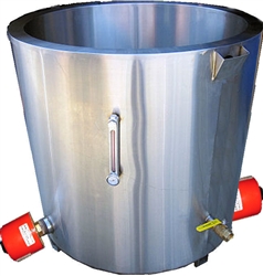 Professional water jacket melting tank for soap making.